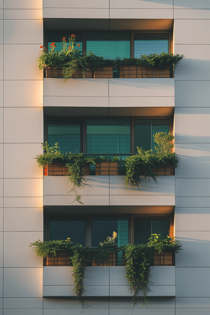 balcony apartments filled with plants